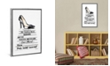 iCanvas White Fashion Books with Black Heels by Amanda Greenwood Gallery-Wrapped Canvas Print - 40" x 26" x 0.75"